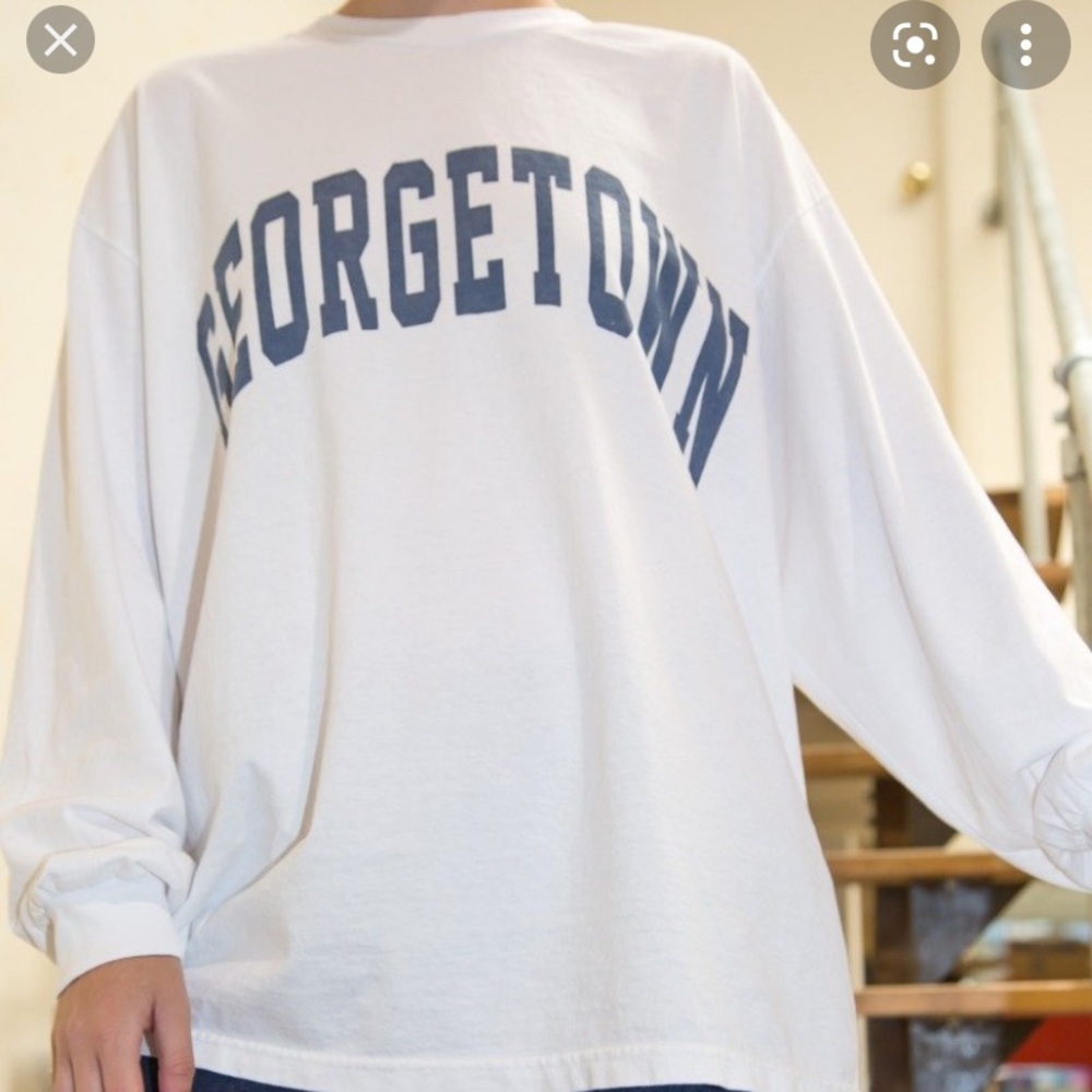 brandy oversized long sleeve shirt